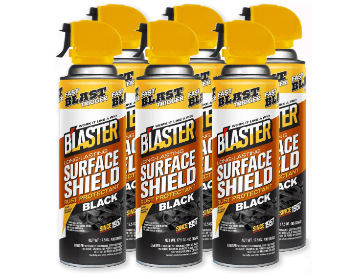 
B’laster Surface Shield Anti Rust Spray for Metal – Black Series Rust Prevention Spray for Tools, Equipment & Moving Parts – Long-Lasting
