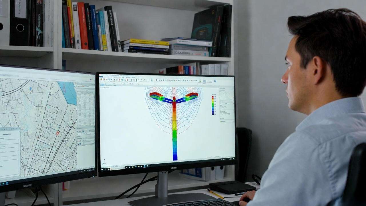 Finite element analysis of outdoor post light fixture under 150 mph wind load per AASHTO LTS-6