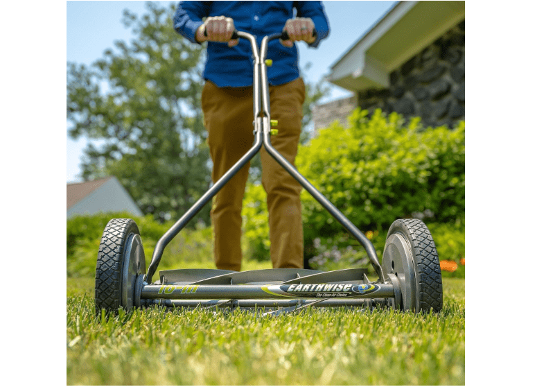  Earthwise 1715-16EW 16-Inch 7-Blade Push Reel Lawn Mower, Grey