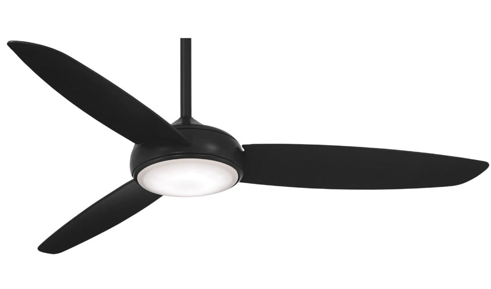 Minka-Aire F465L-CL Concept IV 54" Ceiling Fan with LED Lights, Coal