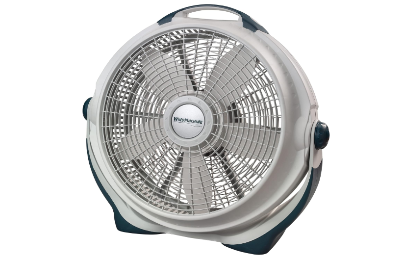 Lasko Wind Machine Fan, Air Circulator Fan with 3 Speeds, 20" Model 3300, Gray