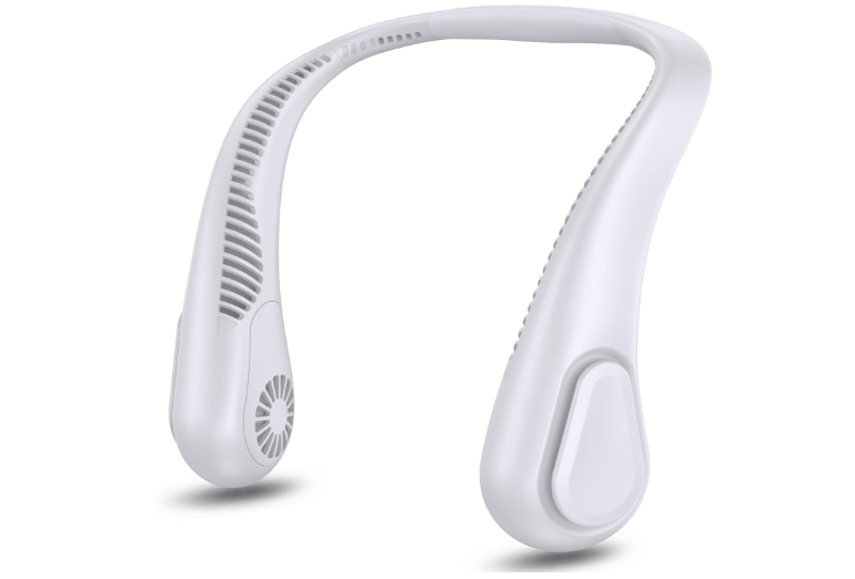 AMACOOL Bladeless Neck Fan Portable Personal Fan 5000mAh Rechargeable Battery Operated Wearable Fan for Women Men Outdoor Sport Travel Patio Garden Work