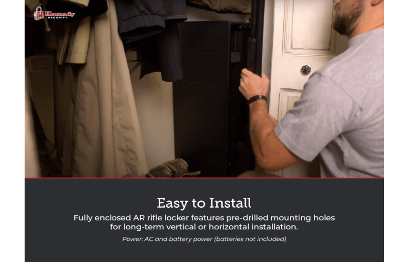 
Hornady RAPiD Safe AR Gun Locker with RFID Touch Free Entry - Tamper Proof Gun Safe Perfect for Storing Gun Accessories, Rifles and Shotguns - Heavy Duty...