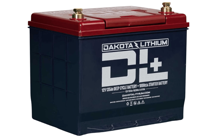  Dakota Lithium – 12V 135Ah LiFePO4 Deep Cycle and Starting Battery – 11 Year USA Warranty – 2000+ Cycles– Engine Starting, Trolling Motors, RV, Solar – 12v...