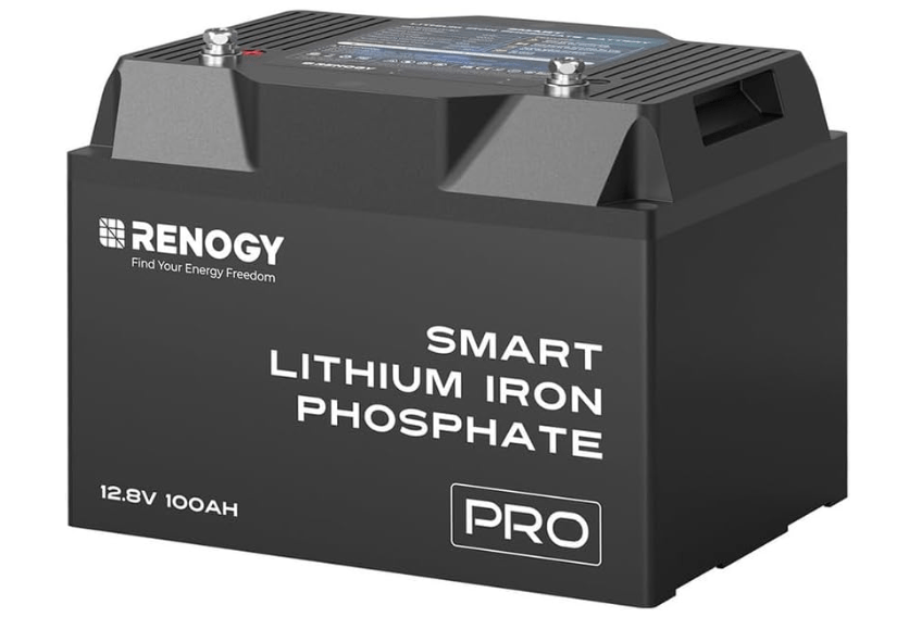  Renogy 12V 100Ah Pro Lithium Lifepo4 Battery, w/Bluetooth & Self Heating Deep Cycle Battery, dust-Proof IP67, 5000+Deep Cycles, Backup Power for RV,...