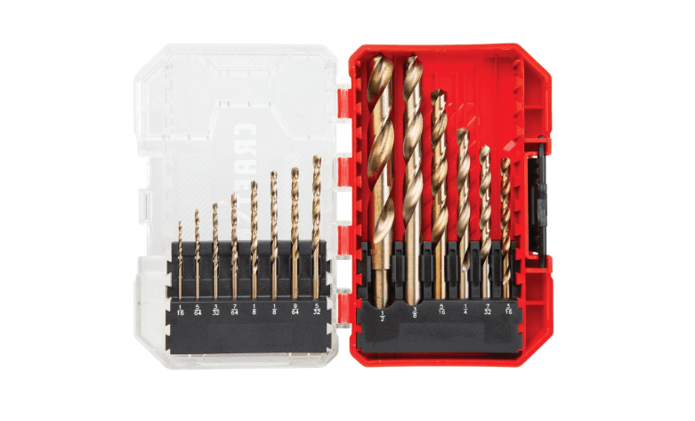 CRAFTSMAN 14-Piece Gold Oxide Drill Bit Set for Wood, Plastic, or Metal (CMAM2214)