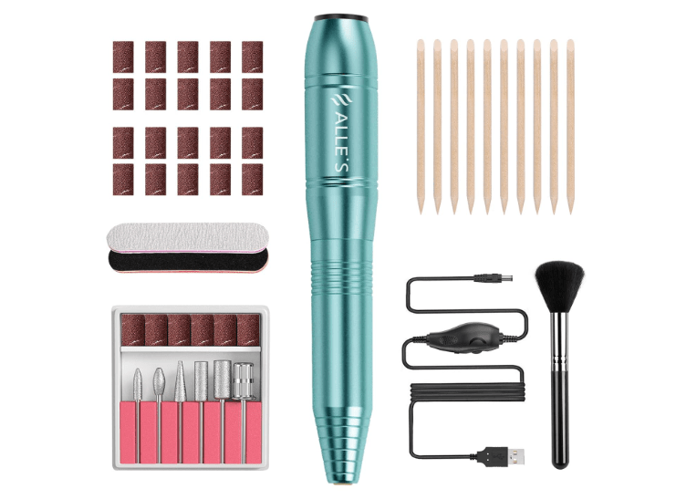  20000RPM Electric Nail Drill Compact Portable Efile Professional Manicure Pedicure Nail File Drill Kit for Acrylic, Gel Nails and Home Salon Use