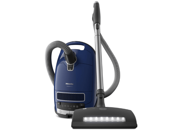  Miele Complete C3 Marin Bagged Canister Vacuum Cleaner with Electrobrush Floorhead, Suitable for Carpets and Hard Floors, in Marine Blue