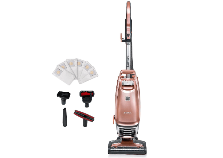  Kenmore BU4050 Intuition Bagged Upright Vacuum, liftup Cleaner with Hair Eliminator brushroll, pet Handi-Mate for Carpet, Hard Floor, Rose Gold