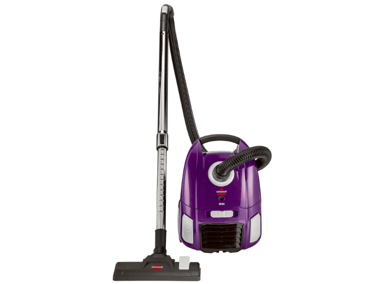 Bissell Zing Lightweight, Bagged Canister Vacuum, Purple, 2154A
