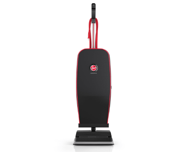 Hoover Commercial Superior Lite Upright Vacuum Cleaner, Bagged Professional Pro Grade, for Carpet and Hard Floor, CH50200, Black