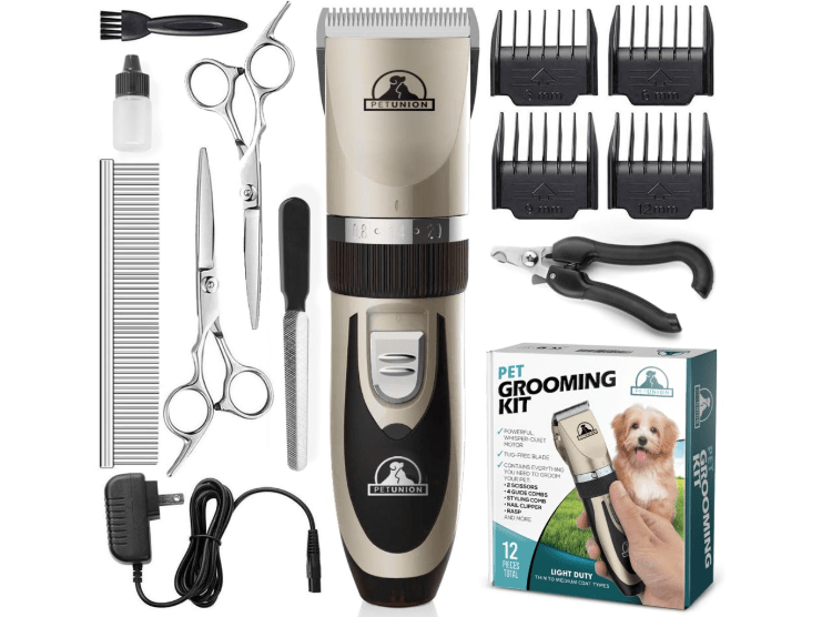 
Pet Union Professional Dog Grooming Kit - Rechargeable, Cordless Pet Grooming Clippers & Complete Set of Dog Grooming Tools. Low Noise & Suitable...