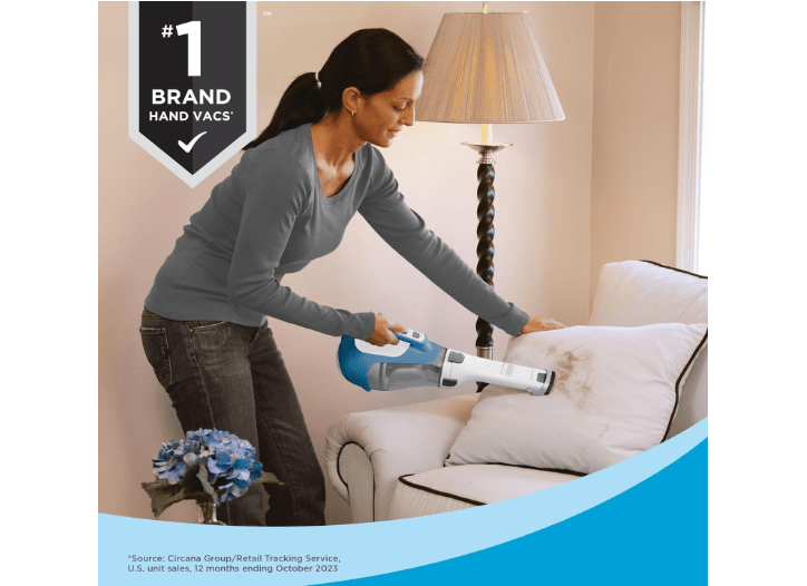 BLACK+DECKER dustbuster AdvancedClean Handheld Vacuum Cordless, Compact Home and Car Vacuum with Crevice Tool ,Rotating Nozzle and Charging Station, Large..