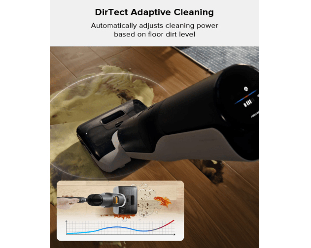 
roborock F25 BX Wet Dry Vacuum Cleaner, Cordless Vacuum Mop All in One with 20000Pa, 194°F Hot Air Flash Drying & Self Cleaning, Zero-Tangle Wet Mop.