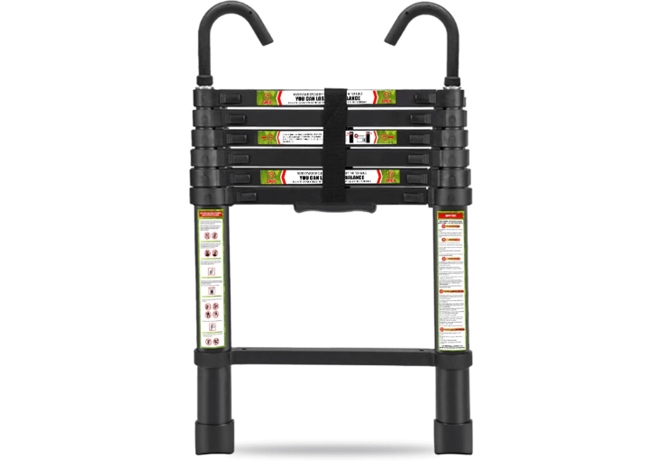 Telescopic Ladder, 6.5FT RIKADE Aluminum Telescoping Ladder with Non-Slip Feet and Stable Hook, Portable Extension Ladder for Household and Outdoor Working,...
