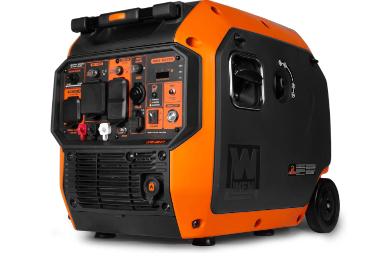 
WEN 6800-Watt Dual Fuel RV-Ready Electric Start Portable Inverter Generator with Fuel Shut Off and CO Watchdog for Electric Vehicle Backup (DF680iX)