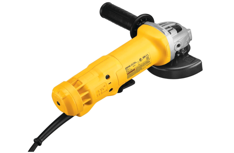 DEWALT Angle Grinder, 4.5 Inch, 11 Amp, 11,000 rpm, With Paddle Switch, Ergonomic Compact Design Grinder Tool (DWE402)