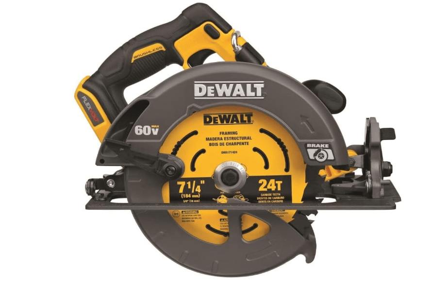  DEWALT FLEXVOLT 60V MAX* Circular Saw with Brake, 7-1/4-Inch, Tool Only (DCS578B)