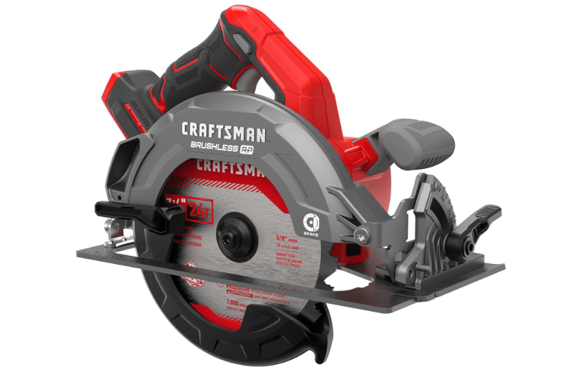 CRAFTSMAN V20 RP Cordless Circular Saw, 7-1/4 inch, Bare Tool Only (CMCS551B) 