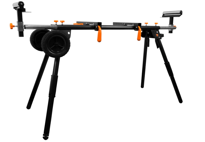 WEN Miter Saw Stand, Collapsible and Rolling with 3 Onboard Outlets (MSA330)