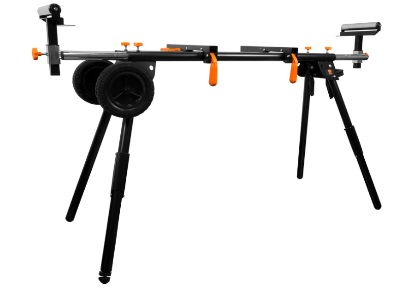 WEN Miter Saw Stand, Collapsible and Rolling with 3 Onboard Outlets (MSA330)