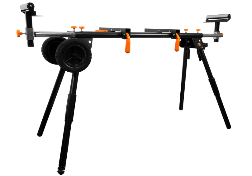  WEN Miter Saw Stand, Collapsible and Rolling with 3 Onboard Outlets (MSA330)