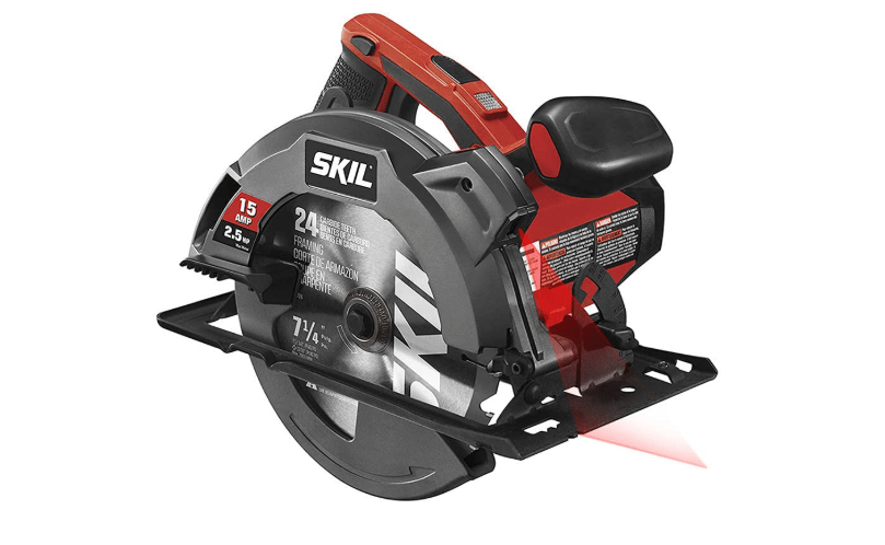 SKIL 15 Amp 7-1/4 Inch Circular Saw with Single Beam Laser Guide - 5280-01