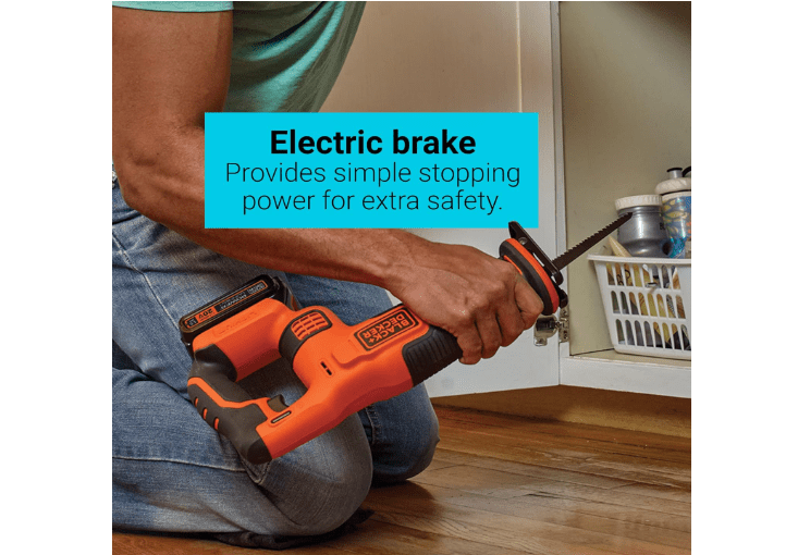 BLACK+DECKER 20V MAX* POWERCONNECT 7/8 in. Cordless Reciprocating Saw (BDCR20B)