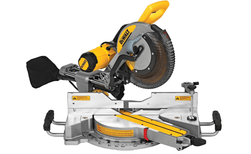  DEWALT Miter Saw, 12-inch Double Bevel Sliding Compound Miter Saw with XPS LED Shadow Light System, Includes Blade Wrench, Material Clamp and Dust Bag (DWS780)