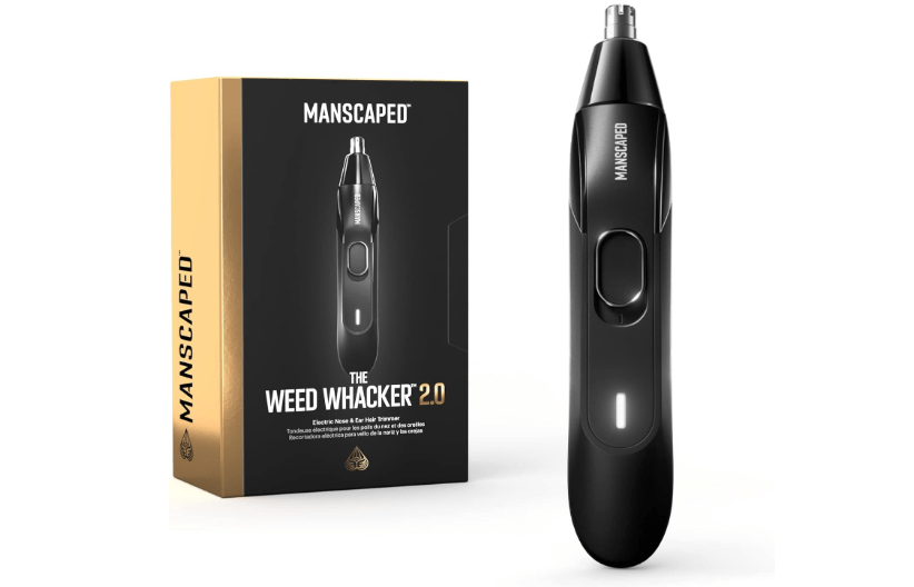 MANSCAPED® The Weed Whacker® 2.0 Electric Nose & Ear Hair Trimmer – 7,000 RPM Precision Tool with Rechargeable Battery, Wet/Dry, Easy to Clean, Improved