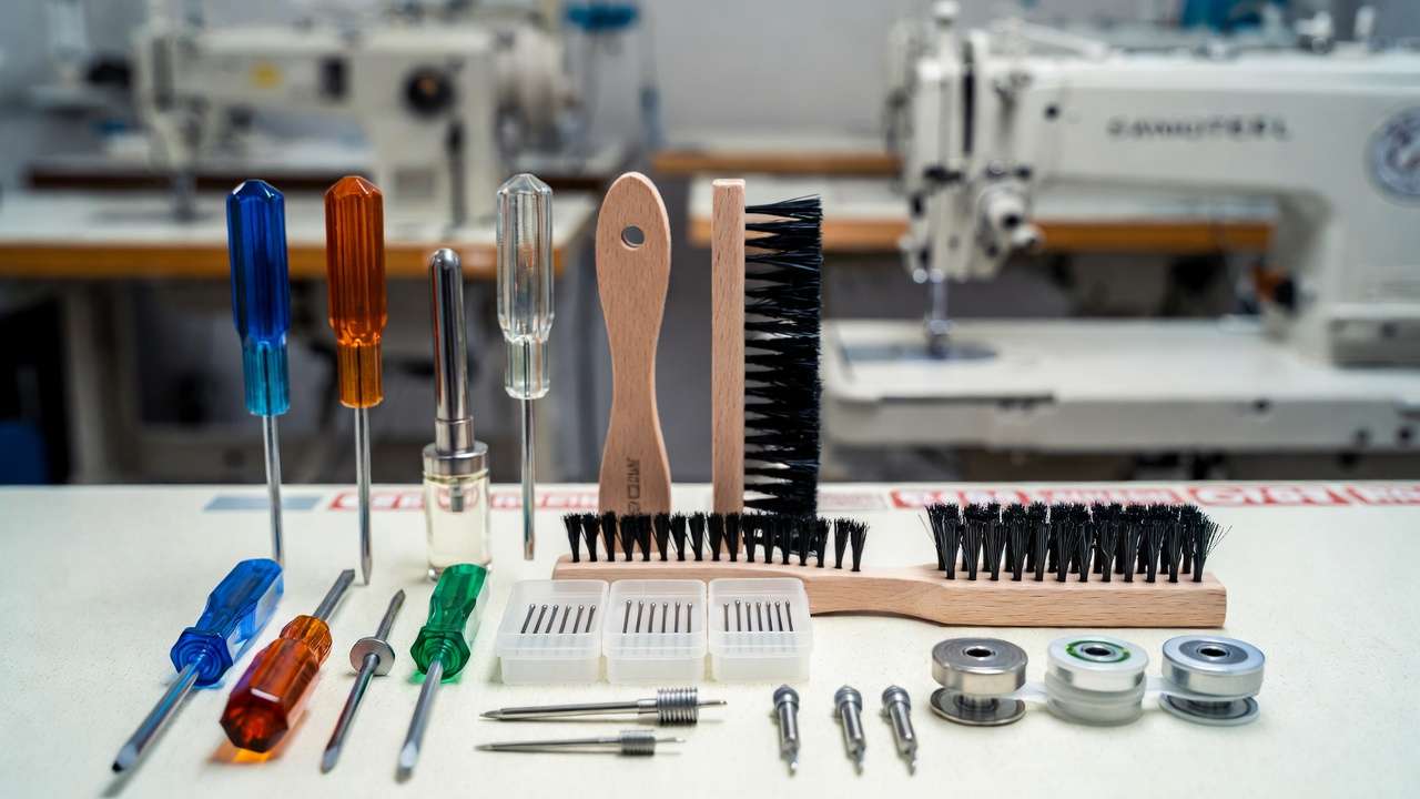 Industrial sewing machine maintenance kit tools and accessories