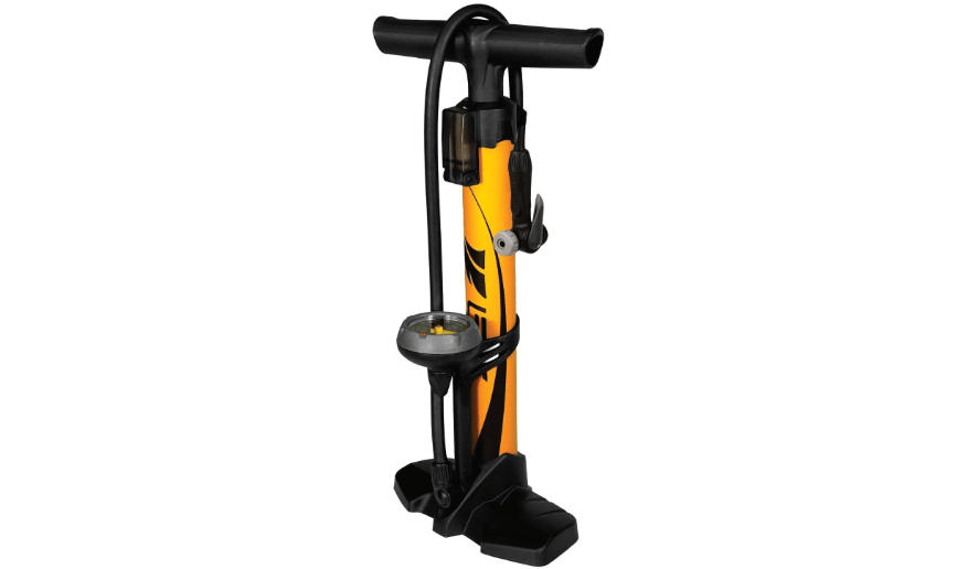 BV Bicycle Pump Durable Bike Floor Pump 17/24 inch Smart Valve Head, 160 psi, Automatically Reversible Presta and Schrader