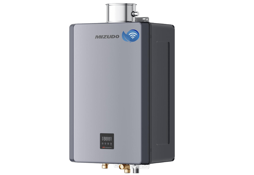  MIZUDO 199K Tankless Water Heater Natural Gas Max 10.3 GPM 199,000 BTU Indoor Direct Vent, WIFI&APP Smart Control Upgrade Constant Temp Output High