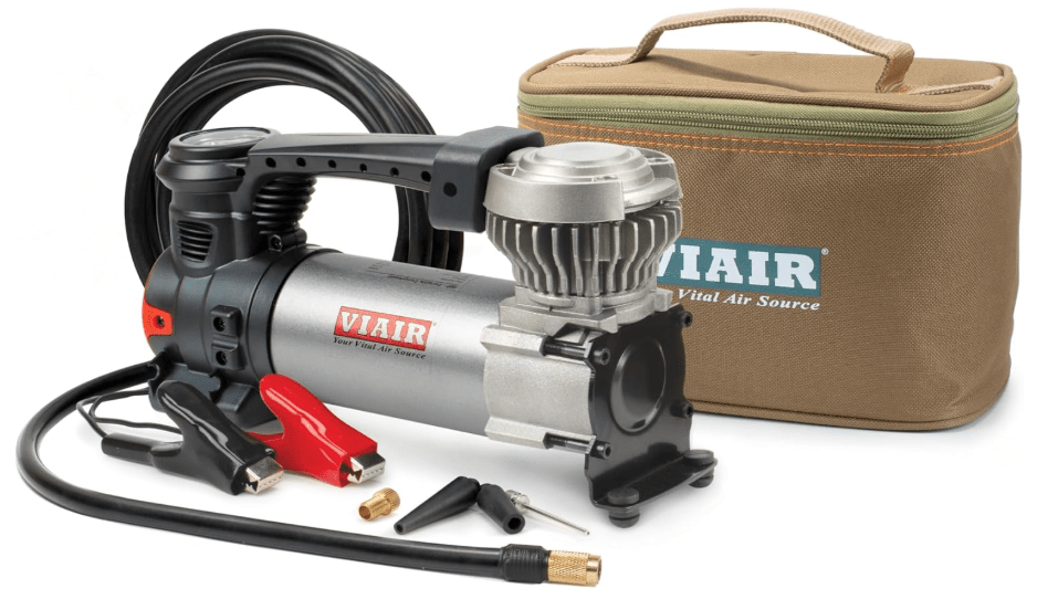  VIAIR 88P - 00088 Portable Compressor Kit with Alligator Clamps, Tire Inflator, Tire Air Pump, 12V, 120 PSI, for Up to 33 Inch Tires