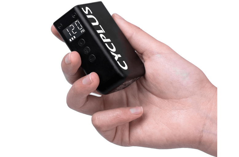  CYCPLUS AS2 PRO Tiny Bicycle Pump with Gauge, Max 120 PSI Electric Mini Pump, Auto Stop, with Presta and Schrader Valve for E-Bike, MTB, and Road Bike (2025
