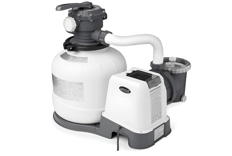  Intex SX2800 Krystal Clear Sand Filter Pump: 2800 GPH Pump Flow Rate – Improved Circulation and Filtration – Easy Installation – Improved Water Clarity –