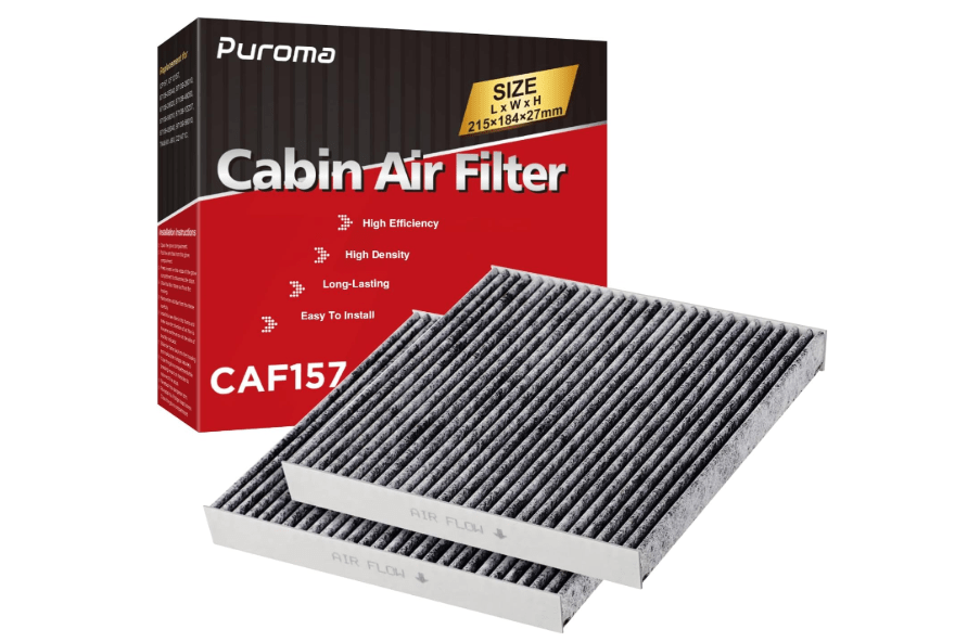  Puroma 2 Pack Cabin Air Filter with Activated Carbon, Replacement for CP157, CF12157, Select Lexus, Mazda, Subaru and Toyota Avalon, Camry, Corolla