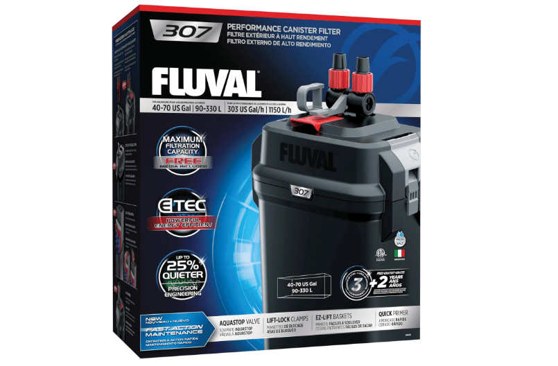  Fluval 307 Perfomance Canister Filter - for Aquariums Up to 70 Gallons - Aquarium Canister Filter