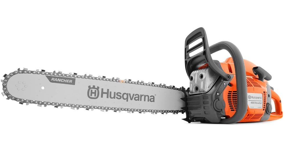 
Husqvarna 455 Rancher Gas Chainsaw, 55-cc 3.5-HP, 2-Cycle X-Torq Engine, 20 Inch Chainsaw with Automatic Oiler, For Wood Cutting, Tree Trimming and Land
