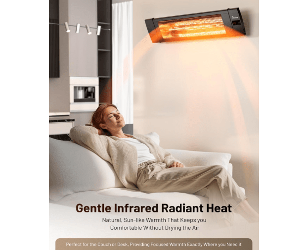 DR. INFRARED HEATER Portable Infrared Indoor and Outdoor Space Heater for Patio, Garage, Commercial & Residential With Remote Control, Without... 