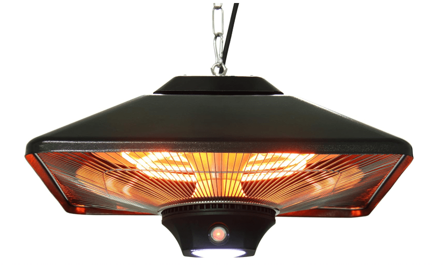 EnerG+ Hanging Infrared Electric Outdoor Heater with LED and Remote 