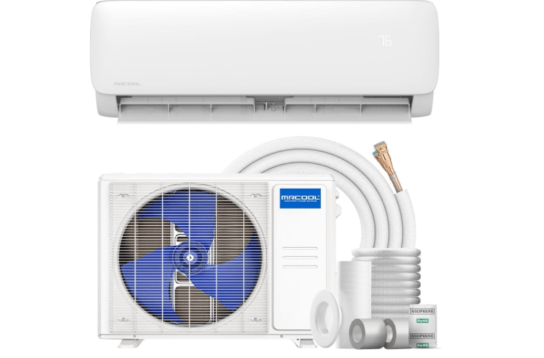 MrCool Easy Pro 12k BTU 19.5 SEER2 Ductless Heat Pump Split System 5th Generation - DIY Mini Split w/ 16ft Lineset & 1 YR Labor Warranty by IWAE 