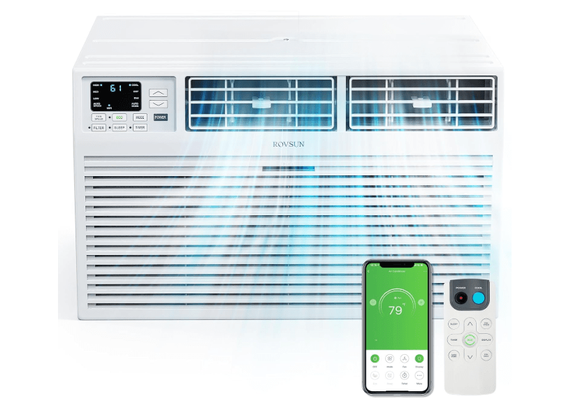 ROVSUN Smart 12000 BTU Through the Wall Air Conditioner with Remote & App Control, Energy Saving Wall AC Unit with Timer for Bedroom, Living Room,...
