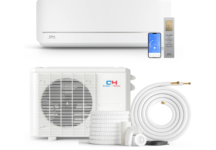 Cooper & Hunter MIA Series 12,000 BTU 115V Mini Split AC/Heating System, Ductless Wall Mount – 21.2 SEER2 Inverter – 16FT Installation Kit & Smart...
