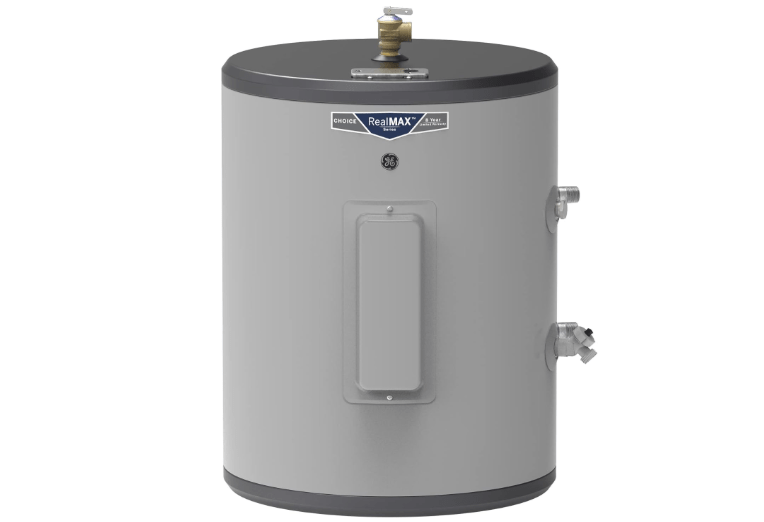 GE Appliances 18 Gallon Versatile Plug and Play Electric Water Heater with Adjustable Thermostat, Easily Installs Where You Want It, 120 Volt
