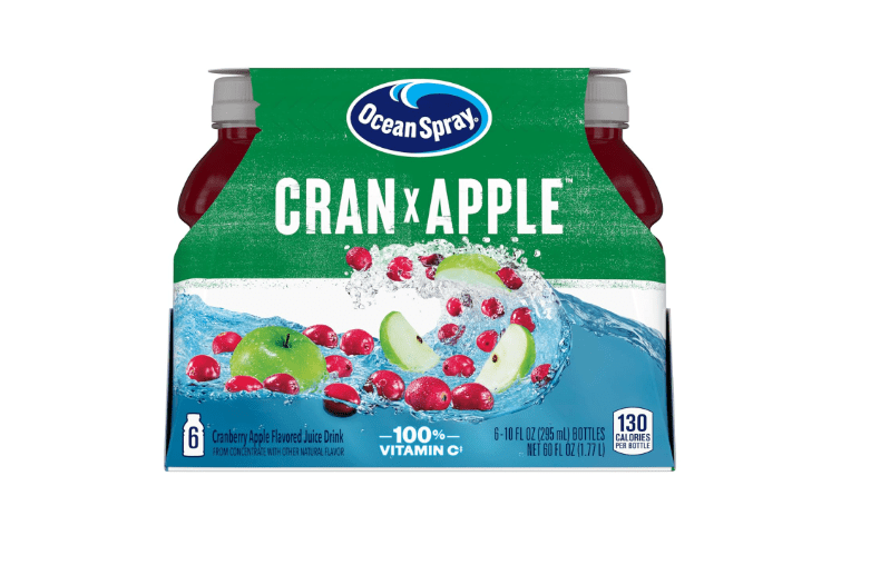 Ocean Spray Cran-Apple Juice Drink, 10 Ounce Bottle (Pack of 6)