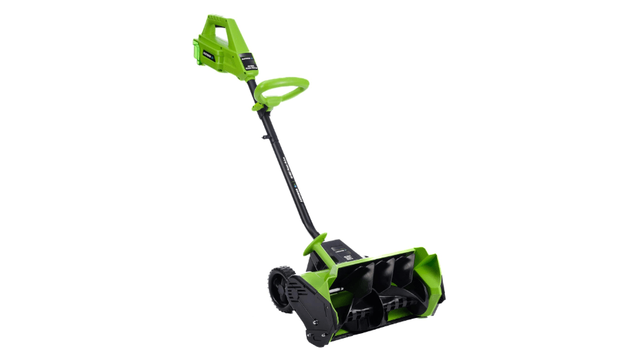 Earthwise SN74016 40-Volt Cordless Electric Snow Shovel, Brushless Motor, 16-Inch width, 300lbs/Minute (Battery and Charger Included)