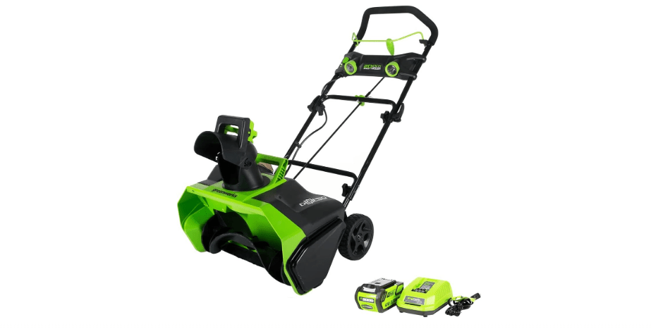 Greenworks 40V (75+ Compatible Tools) 20” Brushless Cordless Snow Blower, 4.0Ah Battery and Charger Included
