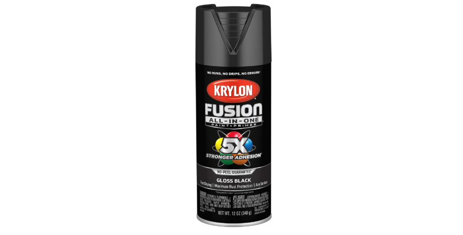 
Krylon Fusion All-In-One Adhesive Spray Paint for Indoor/Outdoor Use, 12 oz, Black