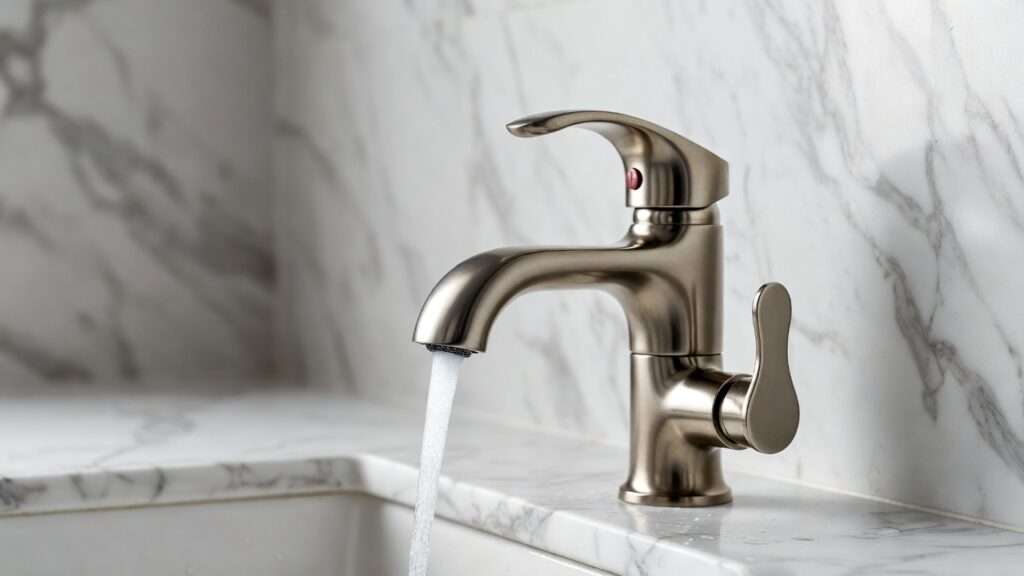 brushed nickel faucet